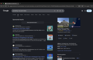 Search results page after seo for destination brand