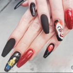Christie's work on a client’s nails at Nail Art Underground in Las Vegas