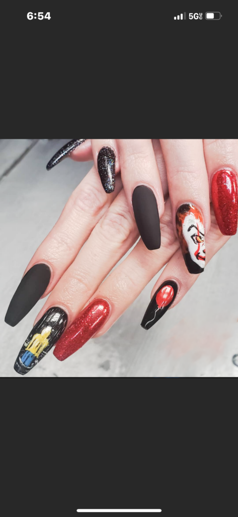 Christie's work on a client’s nails at Nail Art Underground in Las Vegas